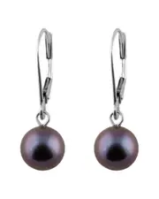 Splendid Pearls 14K 7-7.5mm Pearl Drop Earrings