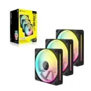 Corsair LX120 Triple Black - iCUE LINK LX120 RGB 120mm PWM Fans Starter Kit