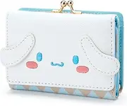 [Dylvan] Cute Cartoon Small Wallet Short, Kawaii Girl Purse, Lady Leather Three Fold Leisure Wallet