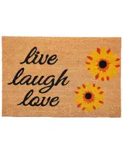 Calloway Mills Sunflower Live Laugh Love Doormat