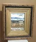 Ornate Solid Wood "17x19" Rectangle Beveled Custom Framed Wall Mirror