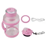 2L Sport Portable Blender with 6 Edge Blades 18000rpm 4000mAh Type C Travel Juice Blender for Shakes Smoothies Light Purple