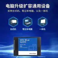 在飛比找Yahoo!奇摩拍賣優惠-WD西部數據 SA510固態硬碟250g/500g 筆電SS