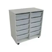 Mobile Trolley Double for Tote Boxes Educational Furniture Storewell 810 x 450