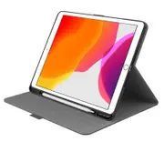 Cygnett TekView Apple iPad (10.2') (9th/8th/7th Gen) Case - Grey/Black (CY3049TEKVI), Apple Pencil Holder, 360° Protection, Perfect fit, Slimline