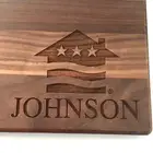 NEW! 'Johnson' Engraved Personalized Handmade Solid Wood Cutting Board NIB