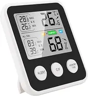 Accurate Room Temperature Humidity Gauge Portable Home Hygrometer Random Style