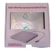 ROOFULL External CD/DVD Drive for Mac, USB 3.0 Silver