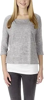 [Bellybutton] Maternity Women's Maternity Long-Sleeved Shirt Vernice - Nursing Shirt 3/4 Sleeve