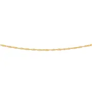 9ct Gold 50cm Solid Singapore Chain