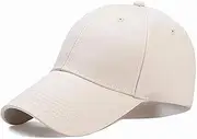 [Ritte] Peaked Cap, Adjustable Baseball Cap, Plain Baseball Cap, Unisex Cotton Baseball Cap for Outdoor Use