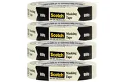 3M Scotch Masking Tape Beige 24mmx55m Pack 4 Rolls BULK