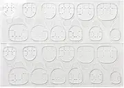 24pcs/1 Sheets Nail Jelly Glue Double Sided False Nail Art Adhesive Breathable Sticker Nail Art Tape Glue Glue Nails False Fake