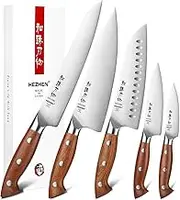HEZHEN 5-Piece Chef Knife Set,German Stainless Steel Knife Set,Professional Kitchen Knife Set for Chefs and Home Cooking,Ultra Sharp,Ergonomic Handleh