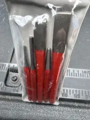 Sears Craftsman USA Nos Rare Red 5pc Punch Chisel Alignment Set 45030 In Pouch