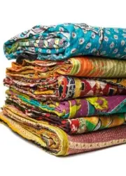 Wholesale Lot Indian Reversible Patchwork Handmade Vintage Kantha Quilt 10 pcs
