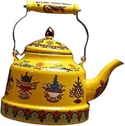 MOTHNUR Enamel Teapot Retro Water Boiling Kettle for Tea Easy to Clean Kitchen Essential with Comfortable Handle for Family Use
