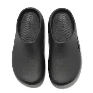 【Crocs】拖鞋 Mellow Recovery Clog 男鞋 女鞋 黑 全黑 麵包克駱格 回彈 厚底 卡駱馳(208493001)