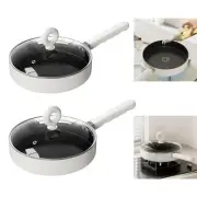 Camping Frying Pan Non Stick Tableware with Lid for Backpacking Cooking Home