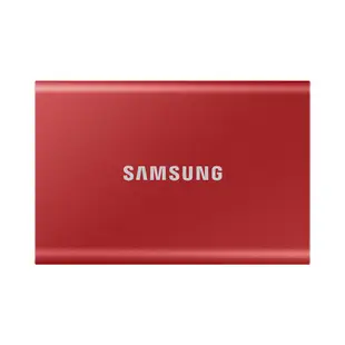 SAMSUNG三星 T7 2TB USB3.2 移動固態硬碟 金屬紅 MU-PC2T0R/WW