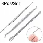 3Pcs Toe Nail File Lifter Kit Ingrown Toe Correction File Manicure Pedicure Tool