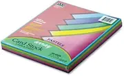 Pacon : Array Card Stock, 65lb, Assorted Pastel Colors, Letter, 100 Sheets per Pack -:- Sold as 2 Packs of - 100 - / - Total of 200 Each