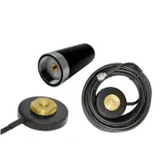 Dual Band Antenna UHF/VHF Set Magnetic NMO Mount Mini UHF Plug For Mobile Radio