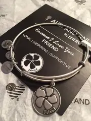 Alex and Ani ~ "Because I Love You FRIEND" Bangle LOYAL | INSPIRING | SUPPORTIVE