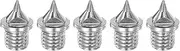 [uxcell] 5pcs Track Spikes 3/16 Inch Alloy Steel Small Pointed Replacement Spikes for Sprint Short Running Track Shoes, Silver Tone