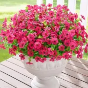 Artificial Flowers for Outdoors, 12 Bundles Faux Plants Outdoor, UV Resistant