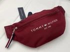 Tommy Hilfiger Logo Fanny Pack Waist Or Shoulder bag Burgundy