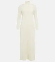 [Khaite] Khaite Devon crêpe jersey midi dress AU 12 white
