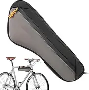 Kezvmhy Mountain Bike Frame Bag - Triangle Bike Bag, Waterproof Accessories Tool Storage Pack Purse Portable Travel Sports Luggage Carrying Street Durable Strap Design