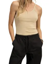 Buck Mason Heirloom Rib Scoop Neck Tank Top