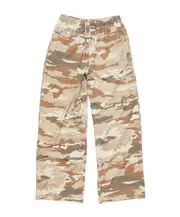 Printed elastic waist sweatpants XL,L cocoa brown