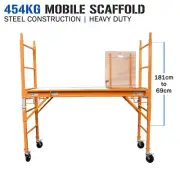 Mobile Steel Scaffold - 454kg - Plywood Platform with Hatch - Work Portable High