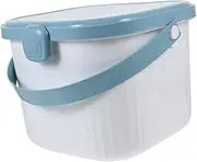 MOBUTOFU Large Storage Box with Lid Versatile Case Organizer for Building Blocks Clothing More Easy to Carry with Handle for Home Travel Sturdy Design