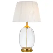 Perla Table Lamp Ivory Clear | Telbix Lighting
