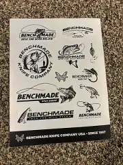 11 Benchmade Stickers!! Knives Shot Show Las Vegas Knife Fishing! New!