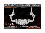 CAN AM MAVERICK XXC XC XRS DPS 1000R Gen 1 template 1/1 real scale EPS-PDF-CDR