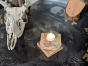 Rustic Hand Crafted Primative Candle Holder
