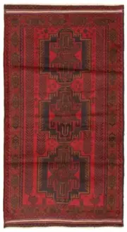 Vintage Hand-Knotted Area Rug 3'5" x 6'7" Traditional Wool Carpet