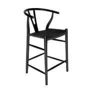 SK Designer Living | Replica Hans Wegner Wishbone Stool | Black