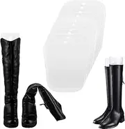 [landscape lights2K] Pack of 10 Plastic Boot Trees (32 cm) Boot Shape Inserts Boot Holder Shape Inserts for Men and Women Boots (White), White, L
