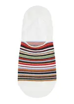 Paul Smith Striped Cotton-blend Trainer Socks - White - One Size ONE SIZE