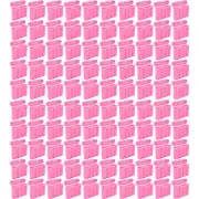 One Hundred 100 EBC Battery AA AAA Pink Plastic Battery Storage Case Holder Box