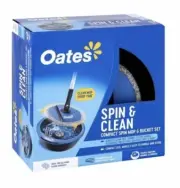 NEW Oates Spin & Clean Compact Spin Mop & Bucket Set Telescopic Mop Small Mop