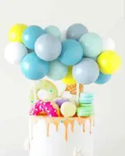 Sunny Skyline Balloon Cake Topper | DIY Cake Garland Kit | Mini Party Balloons |