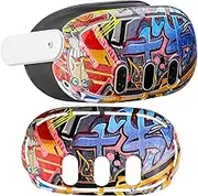 MIOKAU Hard Shell Protector Case Cover for Meta Quest 3,VR Headset Protector for Oculus Quest 3,Accessories for Quest 3 (Colorful)