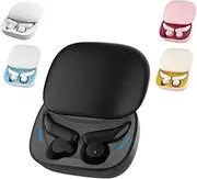 Somnioz Wireless Sleep Earbuds, Somnioz Sleep Buds, Noise Cancelling Sleep Earbuds for Side Sleepers, Bluetooth 5.3 in Ear Light-Weight Ear Buds, Comfort Fit for Sleeping, Working (Black)